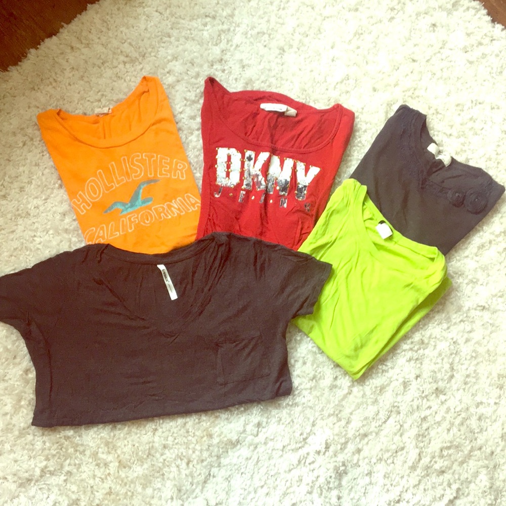 Lot of 5 T-shirts- multiple brands